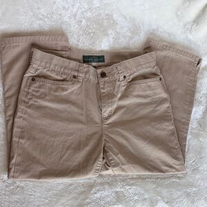 Lauren Ralph Lauren Beige Classic Midcalf Pants